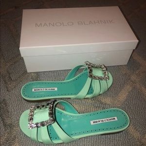 Manolo Blahnik Iluna Slides size 38